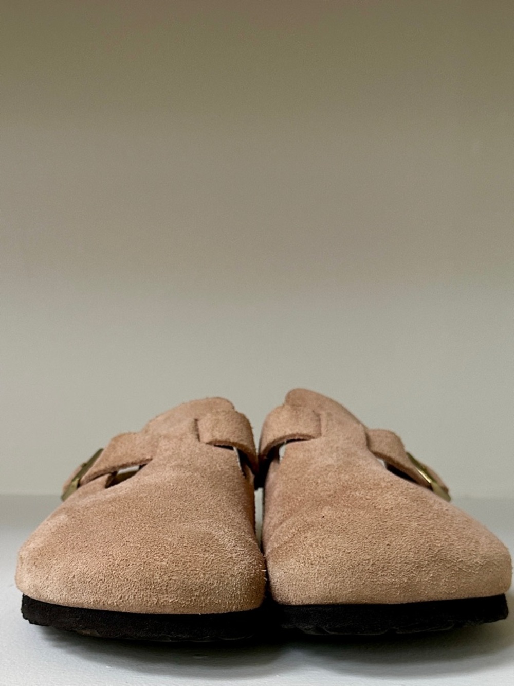 Women's Birkenstock Suede Blush Colored Boston Clog Size 39 - Picture 3 of 8